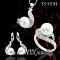 925 Prata Natural Pearl Set (YS-0194)